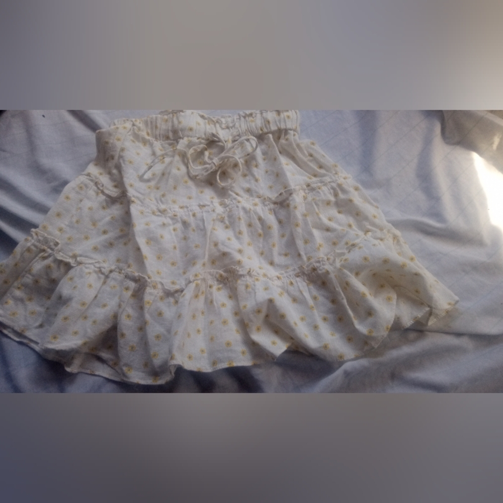 Princess Polly Cream Bubble Mini Skirt